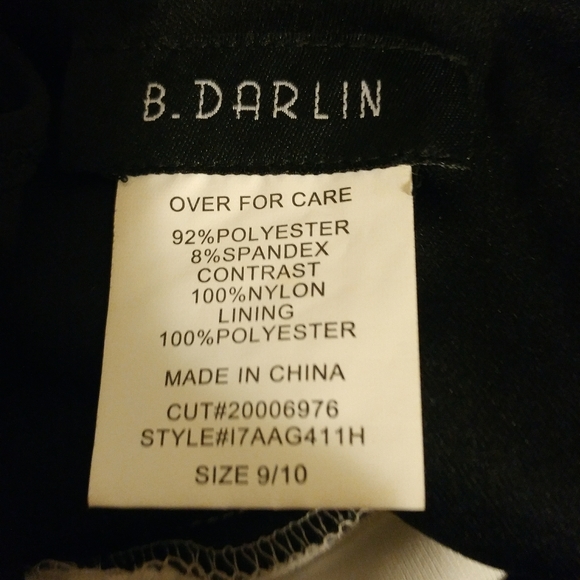 B.Darlin Black Sequined Halter Dress - Picture 6 of 6